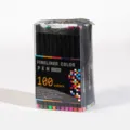 100 Colors Fineliner Pen Set 0.4mm Fine Tip Colored Markers for Journaling and Drawing - 100 Brushes