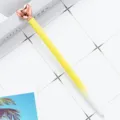 Penna a sfera creativa a forma di cuore con corpo in metallo sfumato giallo per regali. - Sfumatura Bianco Giallo