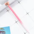 Penna a sfera metallo rosa con cuore oro rosa, finitura glitterata simpatico regalo cancelleria - Sfumatura rosa