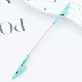 Metal double alligator clip memo card holder DIY beading rod desktop message clip white - Candy Blue