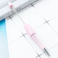Στυλό DIY για χάντρες με ροζ πλαστικό σώμα με γκλίτερ και μεταλλική ράβδο για χειροτεχνία. - Απαλό Ροζ Καραμέλα