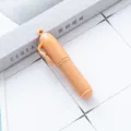 Mini stylo à bille capsule portable avec trou de lanière, stylo de poche en plastique mignon. - Kaki