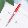 Red crystal metal ballpoint pen elegant student stationery smooth writing office gift pen - Red