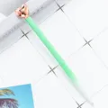 Penna a sfera verde sfumata con cuore in metallo, regalo creativo ideale per ufficio. - Sfumatura Bianco Verde
