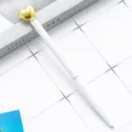Penna a sfera bianca con cuore dorato elegante cancelleria in metallo forniture per ufficio scuola - Bianco con Parti Oro