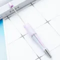 DIY στυλό με χάντρες και σχέδιο ντεγραντέ UV με γκλίτερ, κομψή γραφική ύλη. - Macaron Απαλό Μωβ