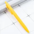 Penne a sfera a scatto gialla colore macaron scrittura liscia cancelleria scuola - Giallo