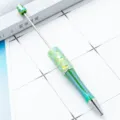 Πράσινο στυλό με χάντρες ντεγκραντέ DIY με σχέδιο πούλιες, ένα πολύ κομψό μοντέλο. - Macaron Πράσινο του Γρασιδιού