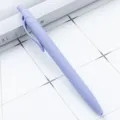 Penna a sfera retrattile opaca viola pastello, penna di plastica morbida per ufficio. - Viola