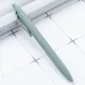 Penna a sfera retrattile opaca verde salvia, in plastica liscia per la scrittura quotidiana. - Verde Scuro