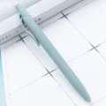 Penne a sfera retrattile tocco morbido penna in plastica opaca con clip per ufficio scuola cancelleria - Grigio scuro