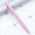 Penna a sfera retrattile opaca rosa macaron, scrittura scorrevole in plastica per ufficio. - Rosa grigiastro