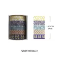 Set di nastro washi con piante nastro adesivo decorativo per diario fai da te 5 rotoli - Stile Messaggio (SDRT250314-2) / 5 Rotoli