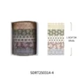 Set di nastro washi piante 5 rotoli adesivi decorativi diario fai da te nastro adesivo - Stile Messaggio (SDRT250314-4) / 5 Rotoli