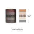 Set di nastro washi decorativo con cinque rotoli di motivi floreali per lavori di fai da te. - Stile Messaggio (SDRT250314-10) / 5 Rotoli