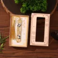 Segnalibro in metallo cavo panda in stile cinese con nappina, simpatico regalo per studenti. - Futuro splendido / Scatola regalo