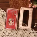Set regalo con segnalibro in metallo con grazioso design a forma di orsetto e ciliegia. - Scatola regalo / Ciliegia