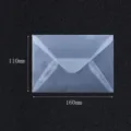 Busta in Carta Vellum Traslucida, Sacchetto Opaco per Confezione di Cartoline e Adesivi - 110x160mm / Confezione da 10