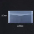 Busta in carta pergamena opaca traslucida per carte e adesivi misura 220x110 mm - 110x220mm / Confezione da 10