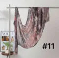 Fashion modal tie-dye scarf women long shawl lightweight sun protection neck wrap hijab - Style #11