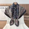 Vintage Paisley Printed Square Scarf Women's Elegant Decorative Fashion Shawl - Color 4