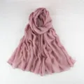 Dusty pink sequin scarf for women, lightweight breathable long shawl and hijab variant. - Taro