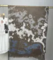 Bohemian modal cotton scarf with watercolor marble print, stylish accessory for women. - 5#