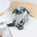 Cotton linen small square scarf, vintage paisley patchwork pattern, versatile spring neckerchief. - Paisley 9