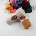 Multi-color cotton linen crinkle scarf with frayed edges and floral paper band packaging. - Remark Color