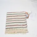 Cozy retro plaid knitted winter scarf for women, thick warm tassel winter neck warmer style - Style 9 / 68-190cm