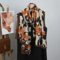 Spring summer women cotton linen scarf, thin breathable shawl, stylish sun protection beach wrap. - 2025 New Style 19