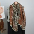 Korean spring summer cotton linen scarf lightweight sun protection beach shawl for women - 2025 New Style 25