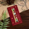 Chinesischer Stil Metall Panda Hohl Lineal Lesezeichen, exquisites Geschenk Souvenir Design. - Kontinuierliches Glück (Panda Lotus) / 108x22mm