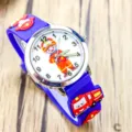 Montre Quartz Pompier Enfant Bracelet Silicone Bleu Dessin Anime Cadran Lumineux - Style pompier - Bleu foncé