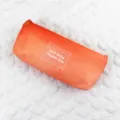 Orange velvet pencil case student stationery storage bag stylish office makeup pouch - Orange