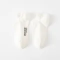 Damen kurze Sneaker Socken mit Lasche, reine Baumwolle atmungsaktiv für Frühling Sommer. - 35-40 / Weiß