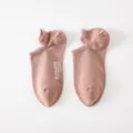 Damen Baumwolle Füßlinge Kurzsocken mit Lasche, Frühlings Sommer dünn atmungsaktiv bequem - 35-40 / Kirschrosa