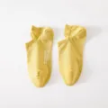 Chaussettes courtes femme coton jaune cheville respirant decontracte ete tous les jours confortable - 35-40 / Light jaune