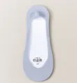 Women's ice silk summer invisible boat socks, shallow cut non-slip short socks for high heels. - One Size / Light Blue