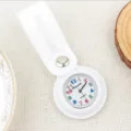 Montre gousset infirmière en silicone blanc quartz avec chiffres colorés pour examen étudiant - Blanc