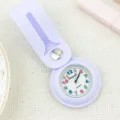 Montre de poche à quartz en silicone violet avec chiffres colorés pour étudiants et examens. - Violet