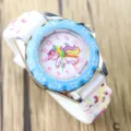 Children cute unicorn silicone quartz watch with colorful dial and comfortable band for kids - Style A Light Blue