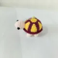 Porte-clés tortue au crochet fait main charm de sac mignon détail de pendentif fin vue - 8*5CM / Rose Violet Jaune