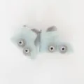 Thickened baby car anti-slip floor socks, cute cartoon infant shoes for autumn and winter. - Light Green