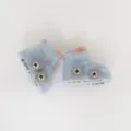 Thickened baby socks anti-slip floor infant shoes socks cute cartoon car blue variant - Sky Blue