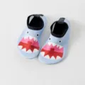 Kids water shoes quick dry barefoot beach socks anti-slip swim pool aqua socks for baby toddler - Blue Shark