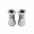 Babys Winter Fleece Lauflernschuhe Grauer Löwe Antirutsch Weiche Sohle Haussocken Var - Grauer Löwe / 20-21 [12.5CM]
