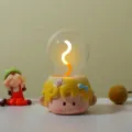 Creative bulb night light bedside table lamp cute cartoon room decor children lovely gift item - Sweetie Baby - Pulsating Light Wick
