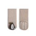 Newborn baby cotton socks with cute 3D penguin toy, ribbed crew socks non-slip sole. - Size XS (0-6M) / Penguin