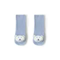 Süße Babysocken mit 3D Bär Cartoon Baumwolle Anti-Rutsch Kleinkind Boden Socken blau - XS (0-6M) / Blauer Bär